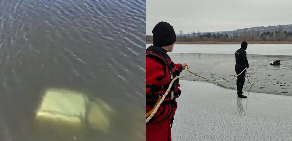 На водохранилище Гидигич подо льдом обнаружен автомобиль