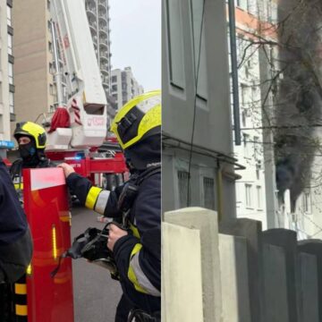 Пожар в многоэтажке на Телецентре