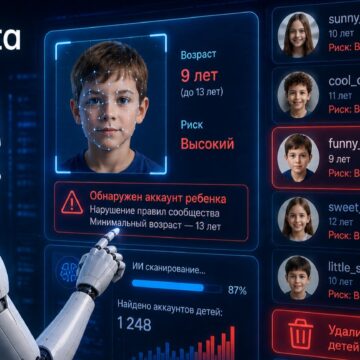 Meta внедряет ИИ для поиска и удаления аккаунтов детей до 13 лет