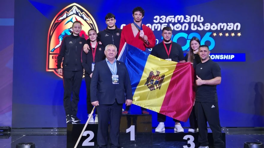 23 Молдавский самбист Максим Юхневич завоевал бронзу на чемпионате Европы в Тбилиси