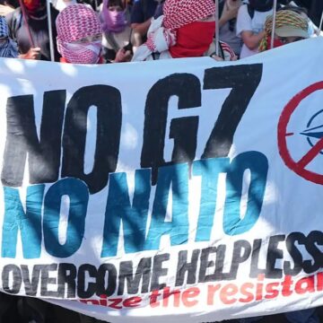 Масштабные протесты в Женеве накануне саммита G7