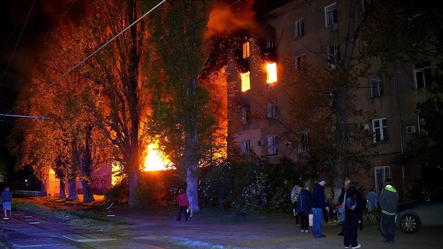 56 Харьков и Одесса подверглись массированному налету дронов